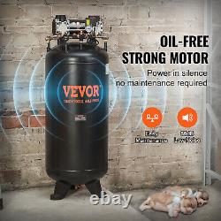 VEVOR 80 Gal Air Compressor 6.5HP 15.5 SCFM@90 PSI 2-Stage 145PSI 3-Phase Power