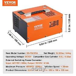 VEVOR PCP Air Compressor 4500PSI/30Mpa Built-in Converter DC12V/AC115 Manual