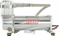 Viair 444C Single Chrome Air Compressor Air Ride Cars, Truck Mount 12V 200 PSI