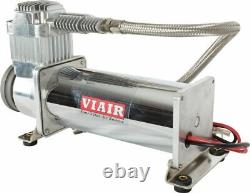 Viair 444C Single Chrome Air Compressor Air Ride Cars, Truck Mount 12V 200 PSI