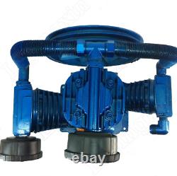 175PSI 10HP Compresseur d'air à cylindre tête de pompe moteur à faible consommation d'énergie bleu