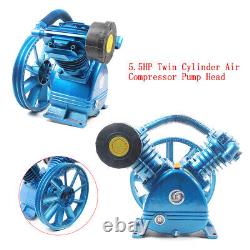 Compresseur d'air 5HP 175 PSI tête de moteur de pompe à double étage en V à 2 cylindres nouvelle