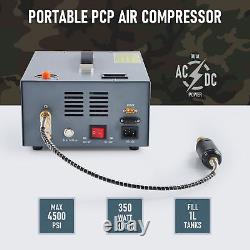 Compresseur d'air CREWORKS 12V/110V PCP 30Mpa/4500Psi avec arrêt automatique de haute pression