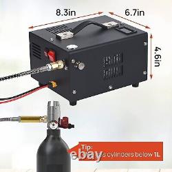 Compresseur d'air PCP 12V/110V/220V à arrêt manuel - Pompe haute pression 30Mpa/4500Psi