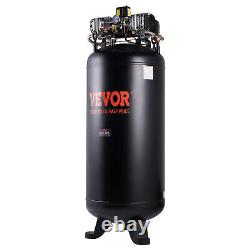 Compresseur d'air VEVOR 80 gallons 6.5HP 15.5 SCFM@90 PSI 2 étages 145 PSI Alimentation triphasée