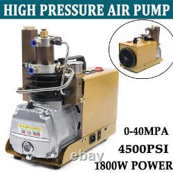 Compresseur d'air électrique 4500PSI pour plongée sous-marine Pompe à haute pression à refroidissement par eau