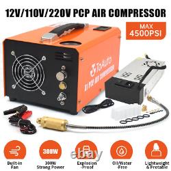 Compresseur d'air haute pression Pcp 30MPA 4500PSI 110V/12V pour fusil à air comprimé