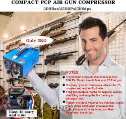 Compresseur d'air portable PCP 4500Psi/30Mpa sans eau/huile 12V 110V pour réservoir de paintball