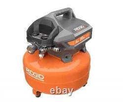 Compresseur d'air portable pancake électrique Ridgid de 6 gallons, 150 PSI, Neuf