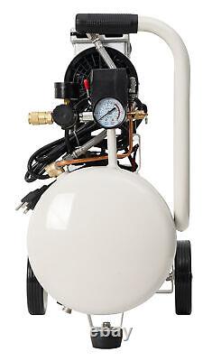 Compresseur d'air sans huile de 1,5 CV, max. 125 Psi, 3,06 pcm à 90 Psi, 80 secondes pour le remplissage.