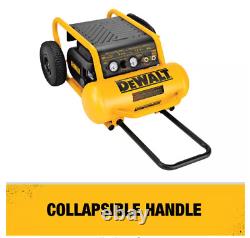 Compresseur électrique sur roues DeWalt Heavy-Duty 200 PSI de 4,5 gallons, modèle D55146