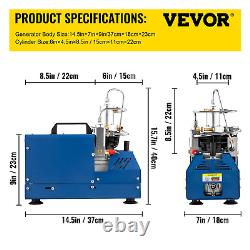 Compresseur haute pression VEVOR, 4500PSI/30MPA/300BAR Compresseur d'air haute pression.