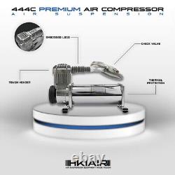 HKIAIR Compresseur Premium 444C Air Ride Suspension et Klaxon 200psi Construit Solide