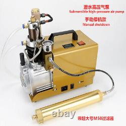 Pompe à air haute pression 30mpa 4500psi Compresseur d'air électrique pour fusil à air comprimé