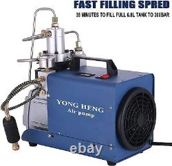 Pompe compresseur d'air haute pression YONG HENG 110V 30Mpa 4500PSI pour carabine à air comprimé PCP