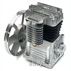 Pompe de compresseur d'air 3HP 2.2KW 150PSI 250L/m à double cylindre avec tête de moteur + silencieux