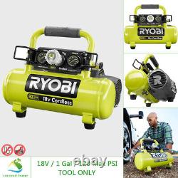 RYOBI Compresseur d'air portable sans fil 18V 120 PSI sans huile, outil portable UNIQUEMENT.