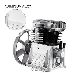 Tête de pompe de compresseur d'air 3HP en aluminium 160PSI 12CFM 2 cylindres 1 étage 1300/Min