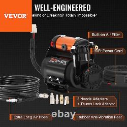 VEVOR Compresseur d'air 12V à bord 150PSI 3.5CFM Gonfleur de pneus tout-terrain portable